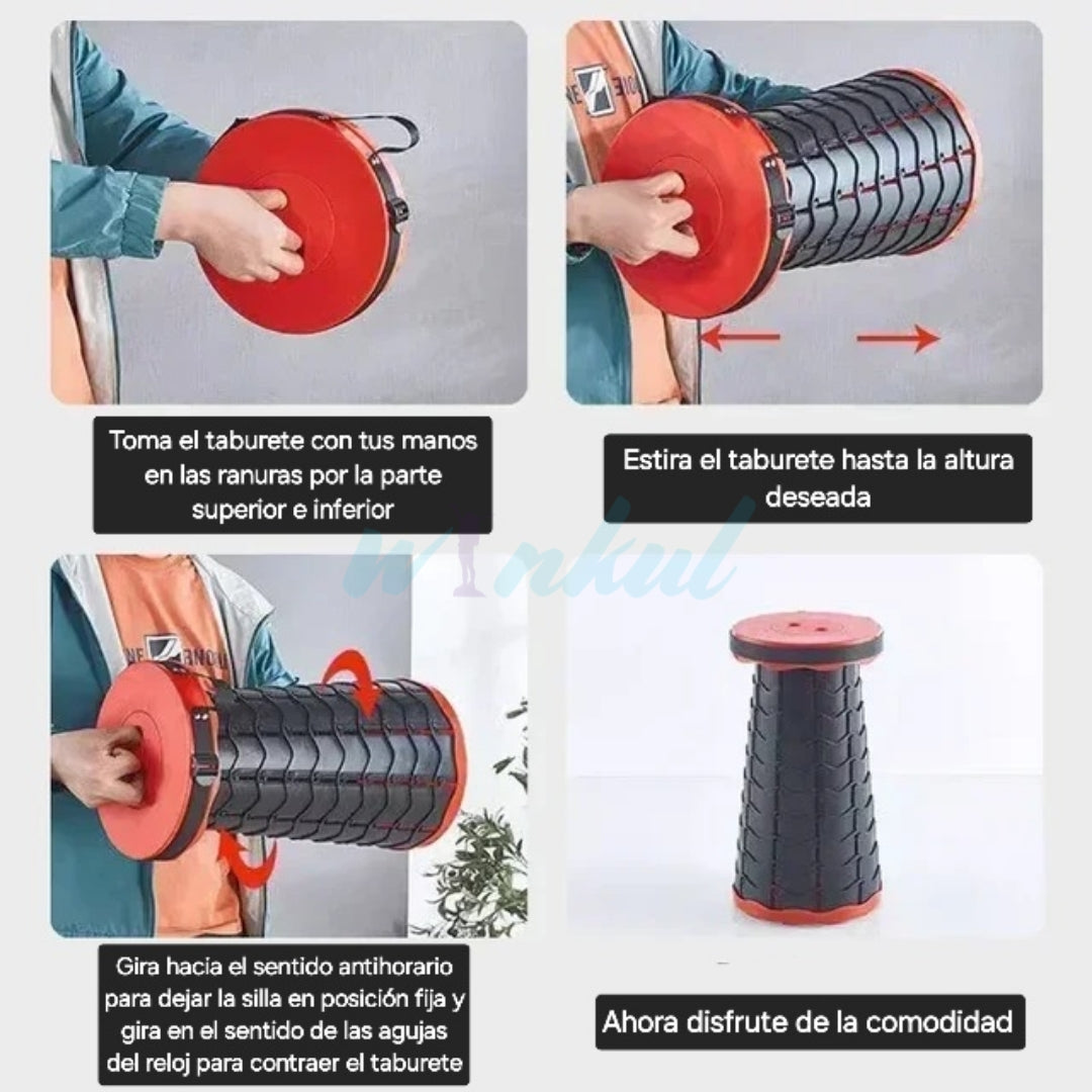 FlexiSit™ Taburete Retractil Multiuso